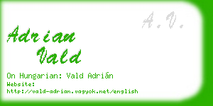 adrian vald business card